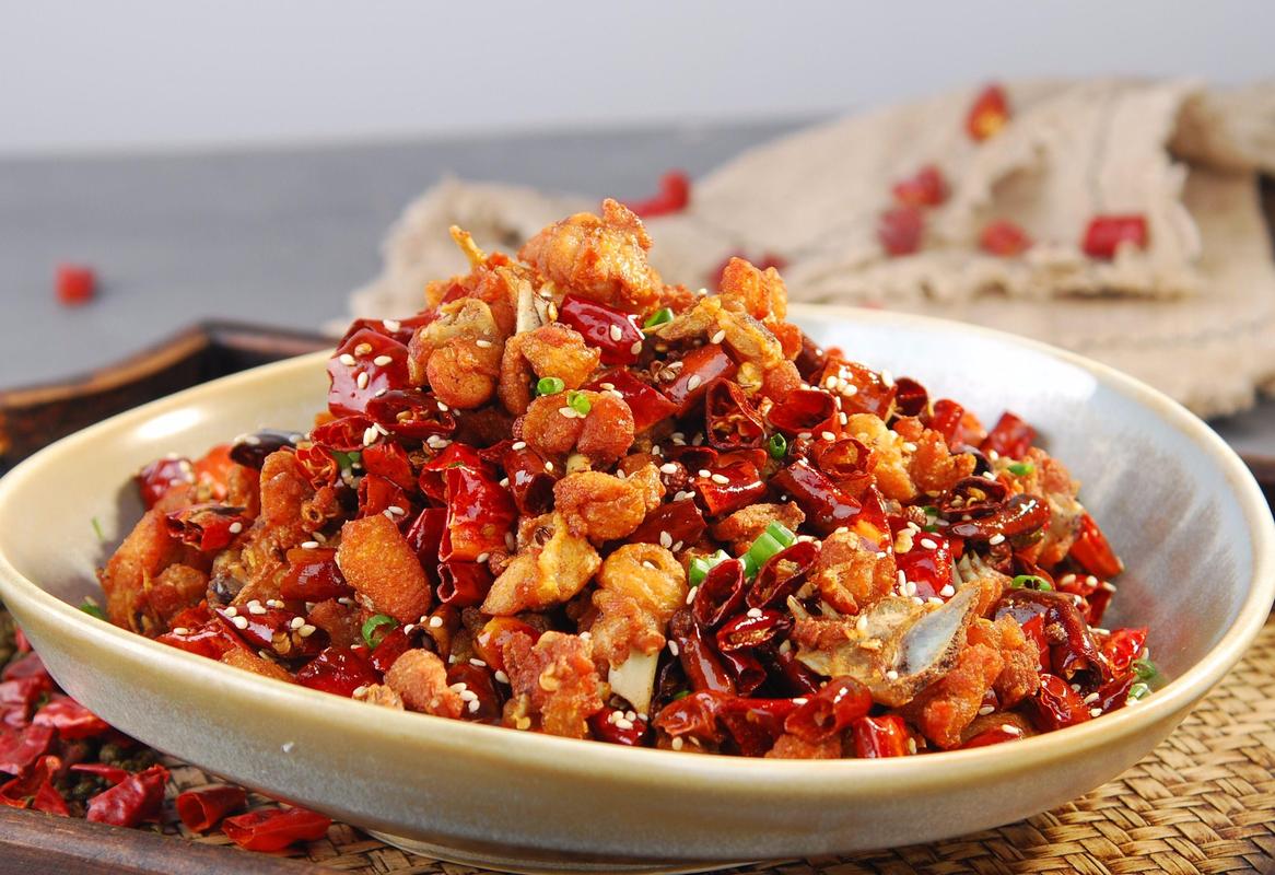 Острая курица по сычуаньский 干煸仔鸡