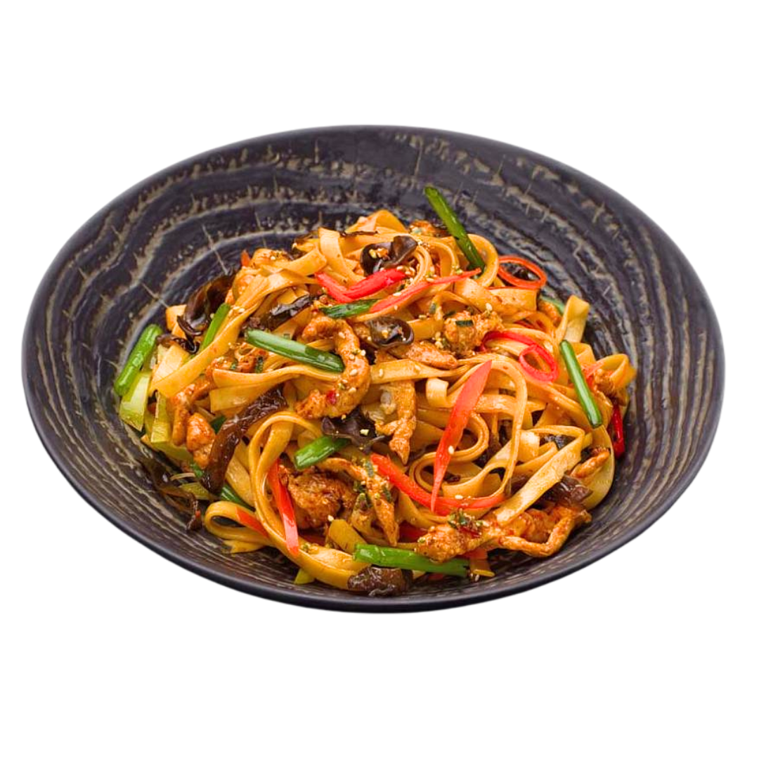 курица терияки с лапшой удон