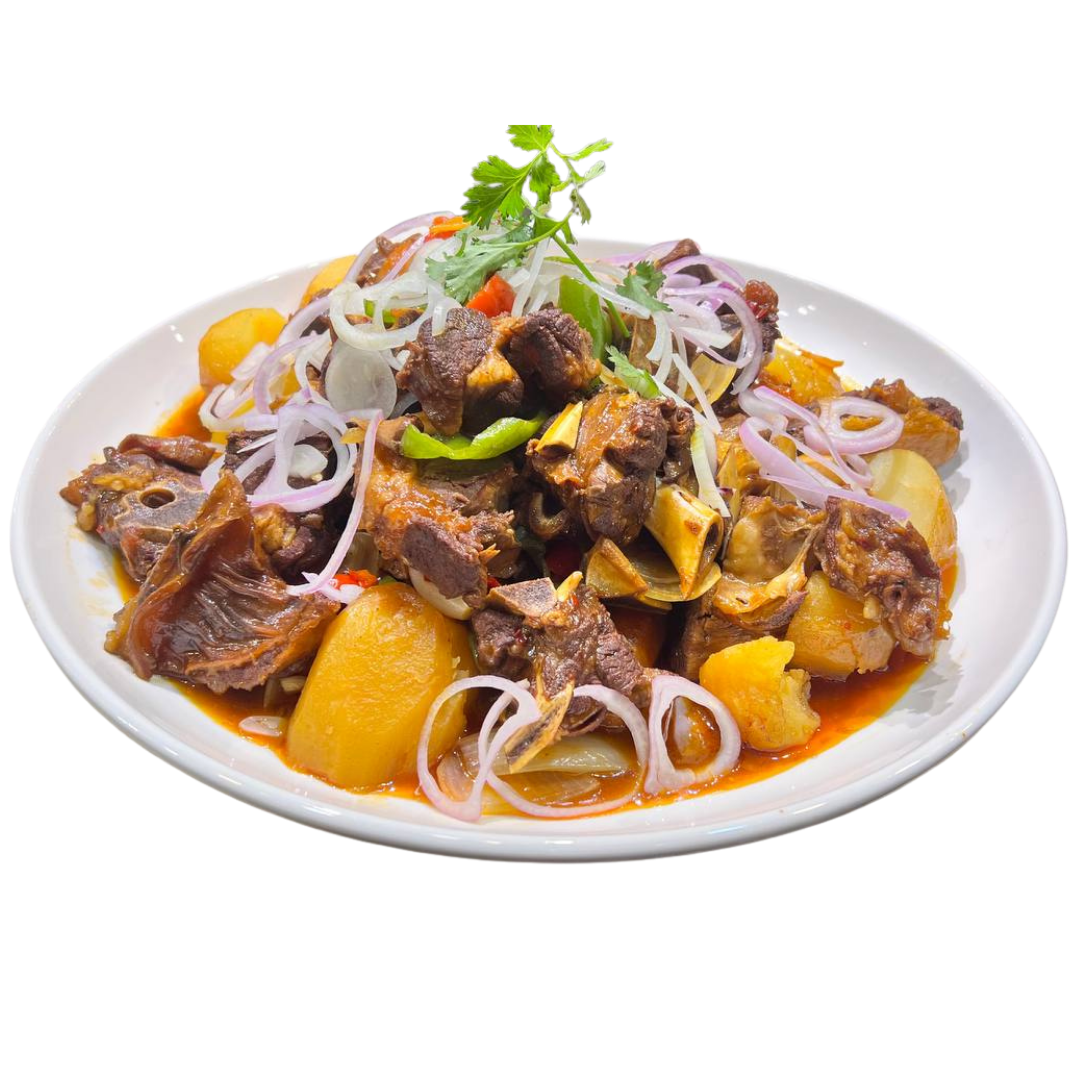 Тушеные говяжьи ребрышки 大盘红烧牛排